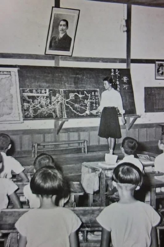 1950年，台湾小学的课堂