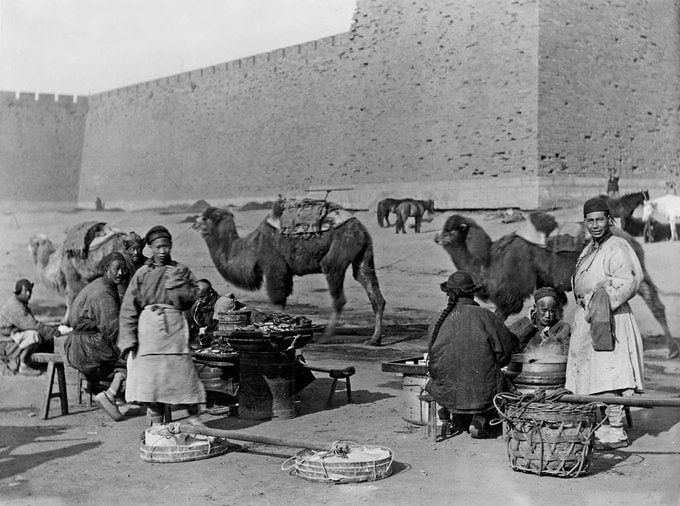 北京1900年——城墙，现为二环路