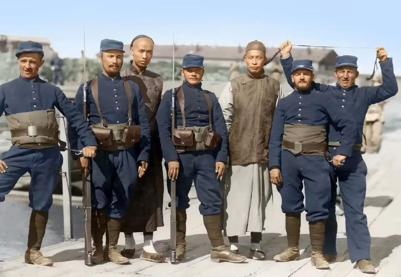 1900年八国联军占领北京的老照片