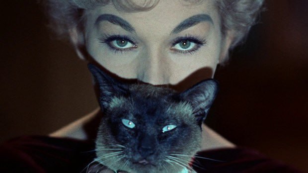 #名人 金·诺瓦克在 #电影《铃声，书本与蜡烛》（Bell, Book and Candle，1958年）中的表现#名人 金·诺瓦克在 #电影《铃声，书本与蜡烛》（Bell, Book and Candle，1958年）中的表现