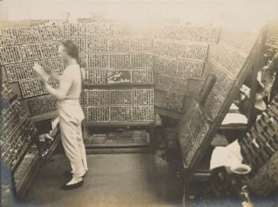 1908年，上海的印刷店（Printing store, [印书铺子]）