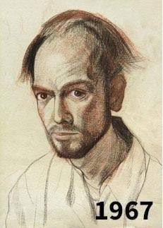 #艺术品 威廉·乌特莫伦(William Utermohlen，（1933-2007），出生德国，长居英国的美国具象艺术家，以其晚期自画像而闻名，这些自画像是在 1995 年诊断出可能患有阿尔茨海默病后完成的