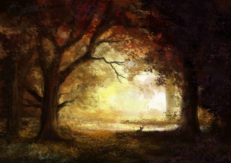 《森林日出》(Forest Sunrise)是德裔美国画家阿尔伯特·比尔施塔特 (Albert Bierstadt) 的一副画作