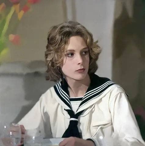 伯恩·安德森在1971年的《魂断威尼斯》一片中，饰演容貌倾国倾城的美少年达齐奥