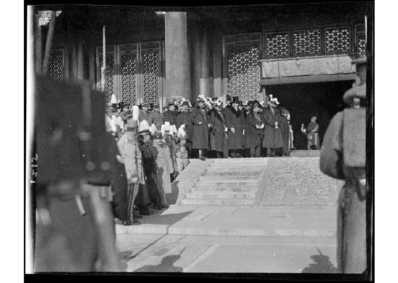 1918，北京紫禁，感恩节大阅兵，外交官们