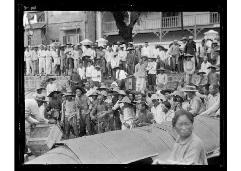 江西九江，休息中的苦力，20年代