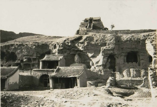 1937年，山西，云冈石佛